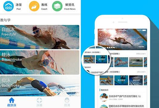 游泳app开发 实现夏日无忧
